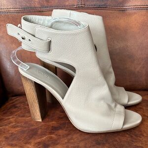 Vince Women's Tan Open-Toe 4.5” Heeled Sandals